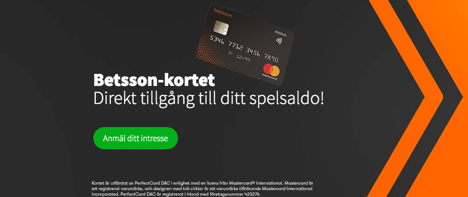 Betsson kortet betala direkt från ditt spelkonto