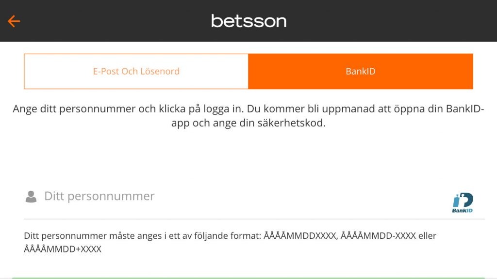 Betsson casino utan konto och registrering