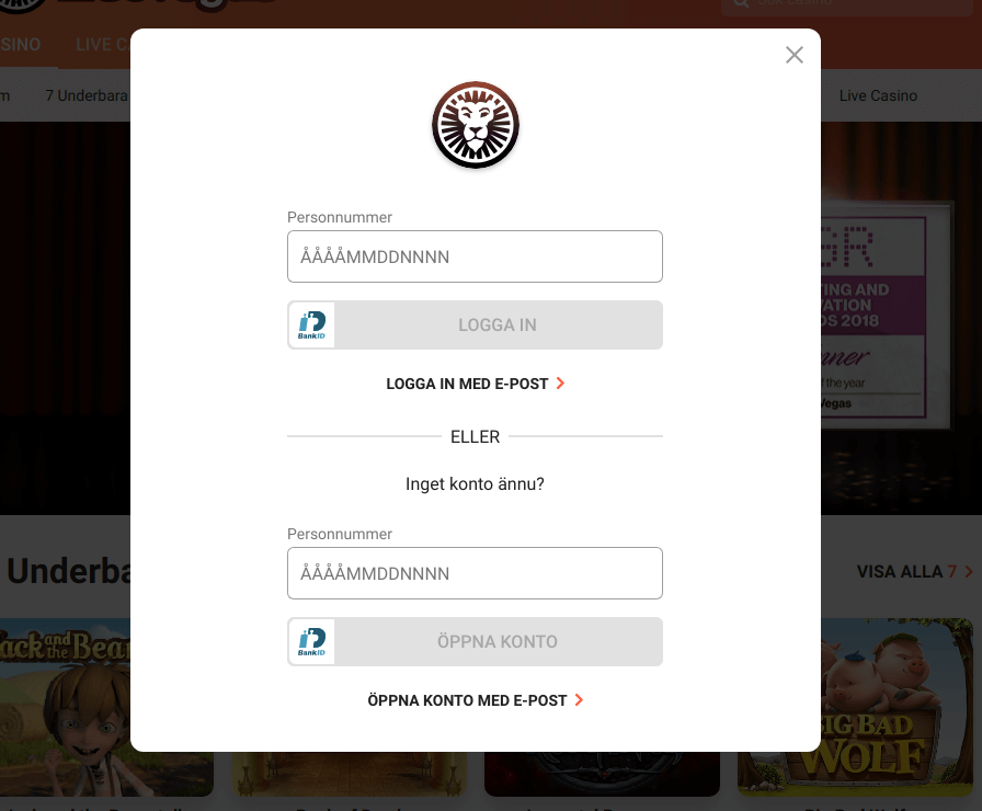 leovegas registrering