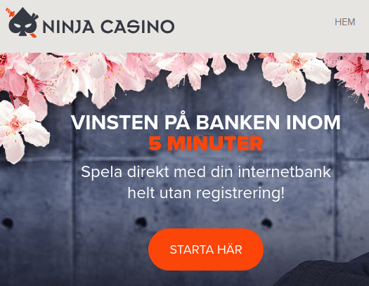 ninja casino snabba uttag