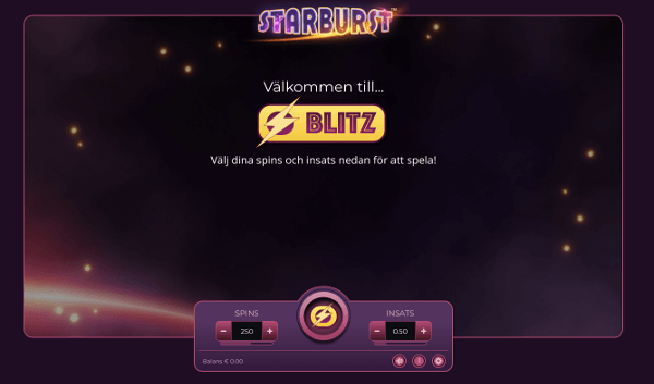 blitz mode starburst slot