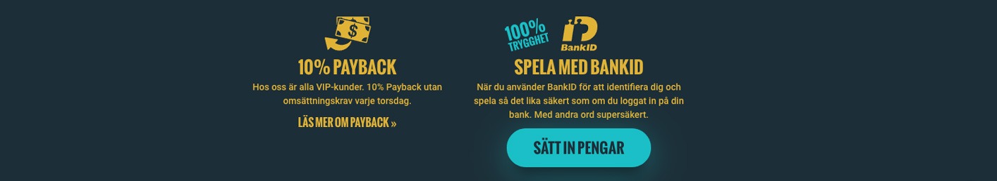 Spela casino och få cashback