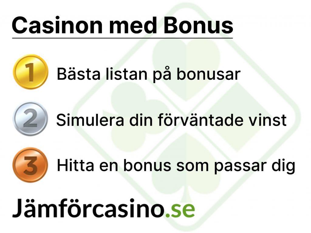 Vi kan allt om casino med bonus 2020 - jämförcasino.se