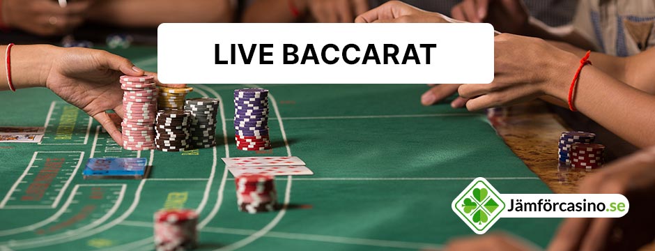 Spela baccarat live online